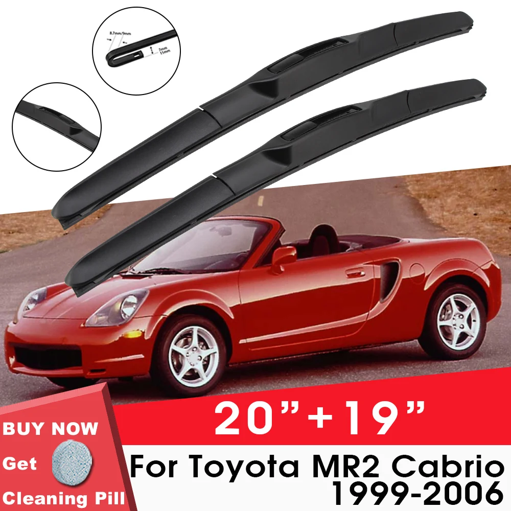 Car Wiper Blade Front Window Windshield Rubber Wiper For Toyota MR2 Cabrio 1999-2006 20"+19" LHD RHD Car Accessories
Car Wiper Blade Front Window Windshield Rubber Wiper For Toyota MR2 Cabrio 1999-2006 20"+19" LHD RHD Car Accessories