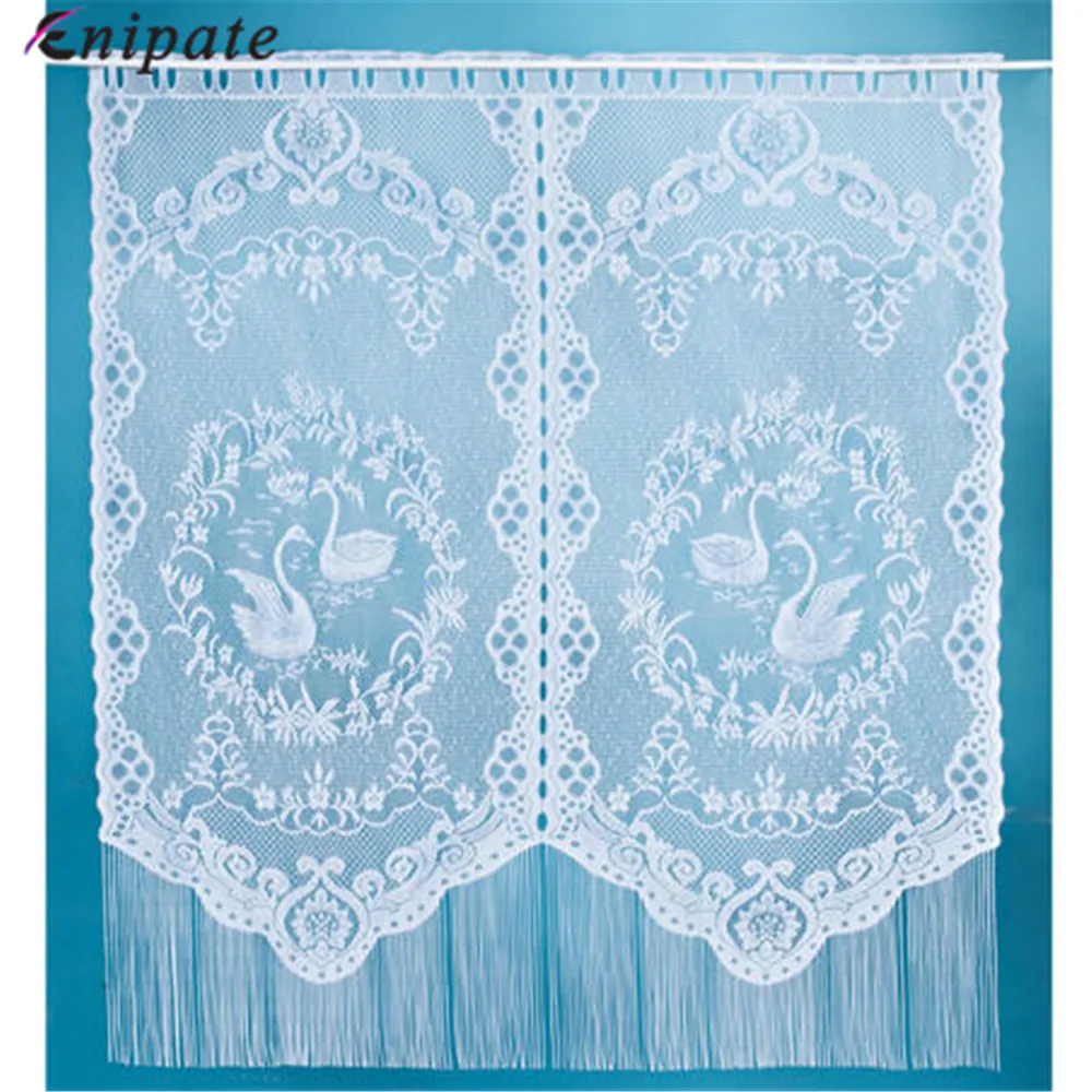 Enipate White Swan Lace Sheer Tassel Curtains for Kitchen Valance Window Tulle Curtains Coffee Dividers Door Curtain Bedroom
Enipate White Swan Lace Sheer Tassel Curtains for Kitchen Valance Window Tulle Curtains Coffee Dividers Door Curtain Bedroom