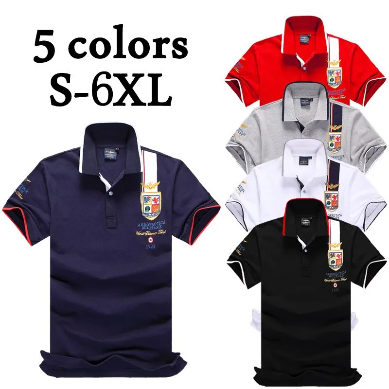 Tide Brand Men's Polo Shirt Summer Solid Color 100% Cotton Air Force One Embroidered Lapel Short-sleeved Oversized T-shirt 6xl 
Tide Brand Men's Polo Shirt Summer Solid Color 100% Cotton Air Force One Embroidered Lapel Short-sleeved Oversized T-shirt 6xl
