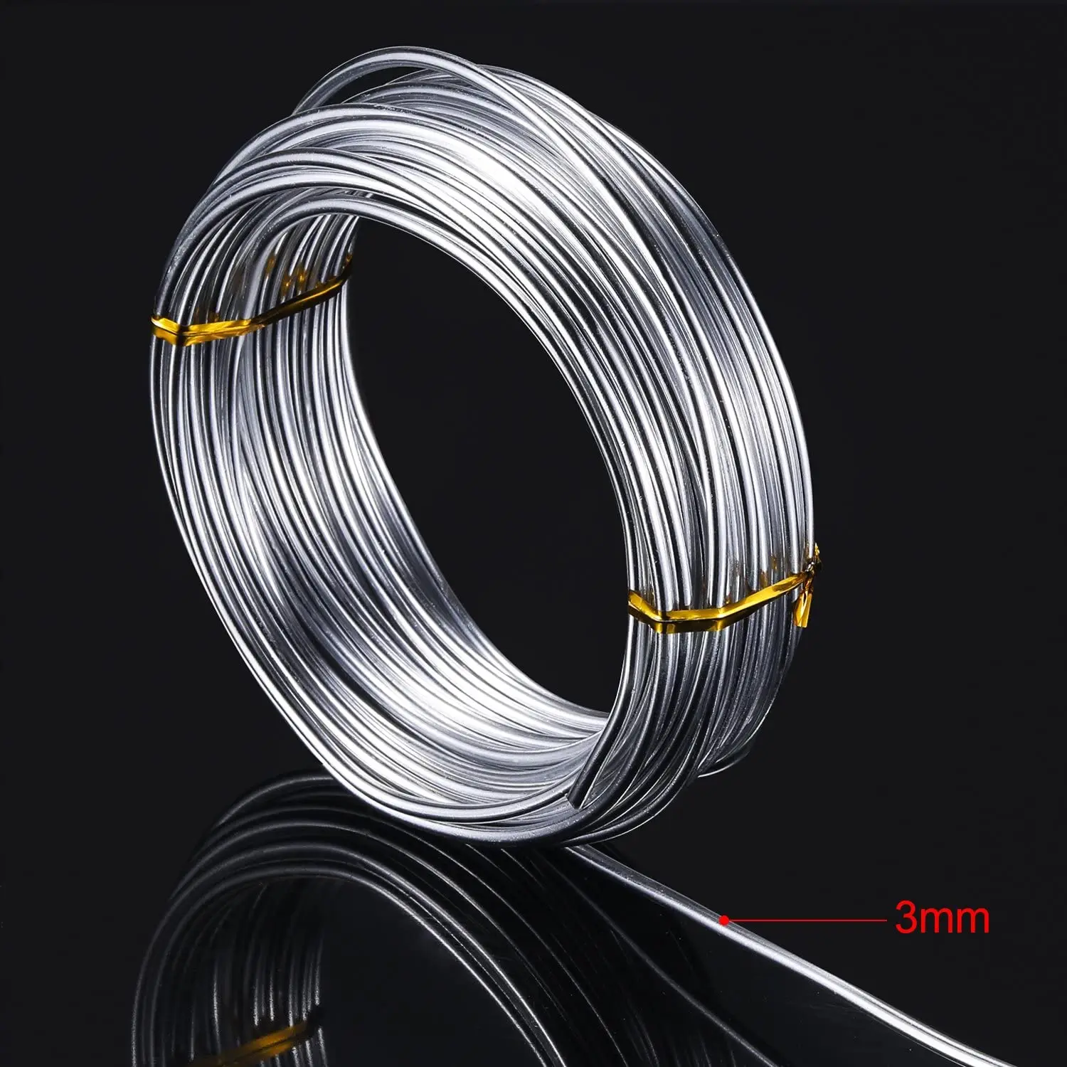 Artracyse 32.8 Feet/10M Silver Aluminum Wire 0.8-3 MM Thickness Bendable Metal Craft Wire for Making Dolls Skeleton Diy Crafts
Artracyse 32.8 Feet/10M Silver Aluminum Wire 0.8-3 MM Thickness Bendable Metal Craft Wire for Making Dolls Skeleton Diy Crafts