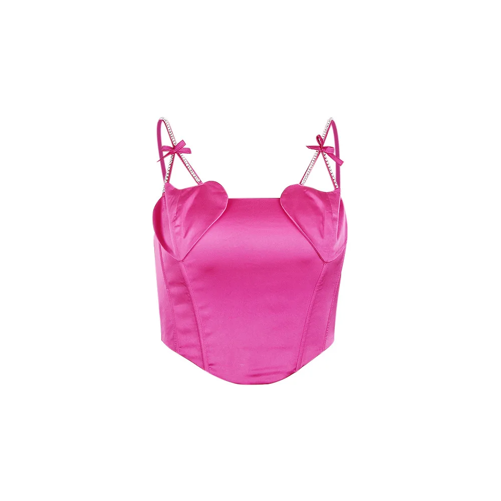Mingmingxi Summer Luxury Beading Rose Corset Top Sexy Spaghetti Strap Short Bodycon Crop Top Camis Women Tank Top 2023 New
Mingmingxi Summer Luxury Beading Rose Corset Top Sexy Spaghetti Strap Short Bodycon Crop Top Camis Women Tank Top 2023 New