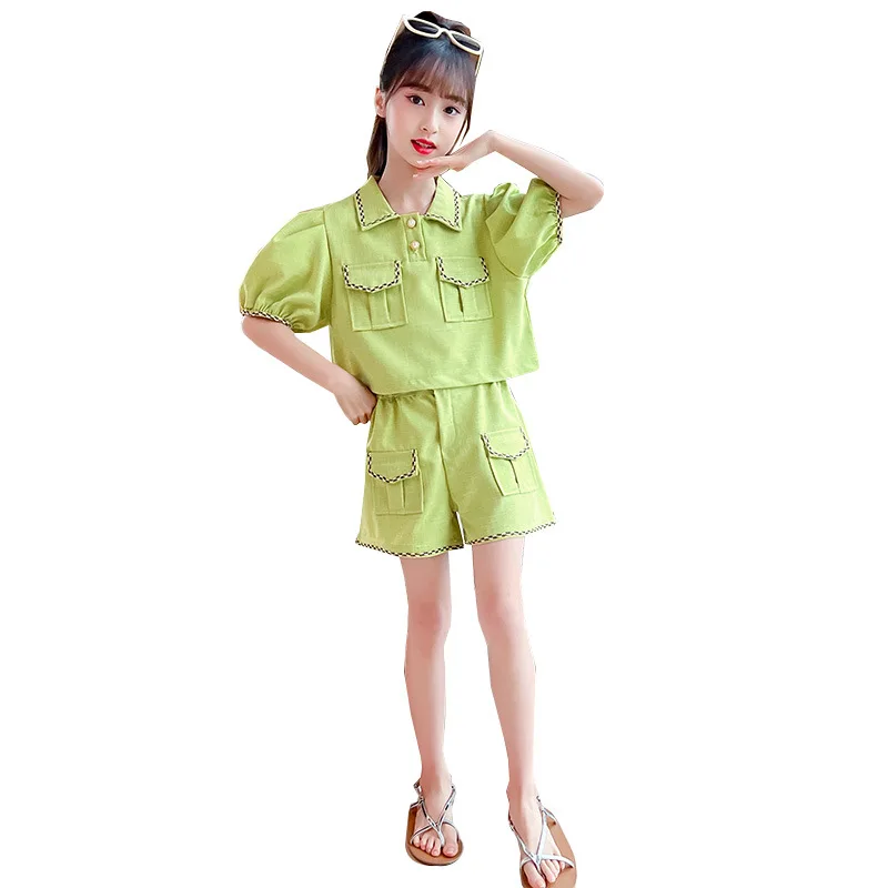 Toddler Girls Clothing Sets Summer Fashion Kids Suits Children's Short Sleeve Shorts 2ps Baby Girls Outfits Puff Sleeve Tops
Toddler Girls Clothing Sets Summer Fashion Kids Suits Children's Short Sleeve Shorts 2ps Baby Girls Outfits Puff Sleeve Tops