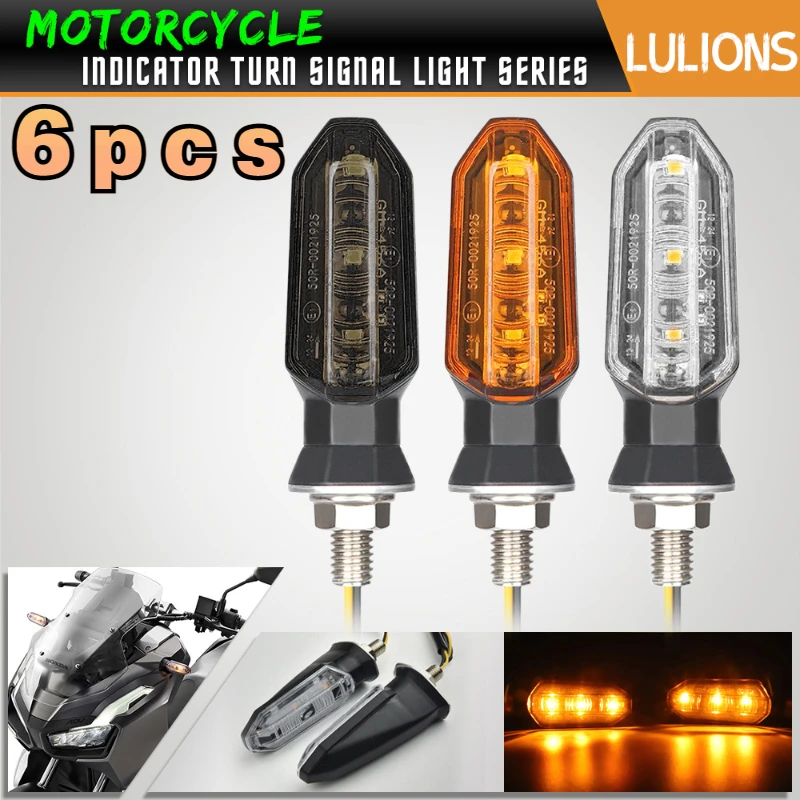 6PCS Motorcycle Turn 3LED Signal Light Fit For Honda Suzuki Kawasaki Yamaha Indicator Lamp Amber Light Moto Accessories 12V
6PCS Motorcycle Turn 3LED Signal Light Fit For Honda Suzuki Kawasaki Yamaha Indicator Lamp Amber Light Moto Accessories 12V
