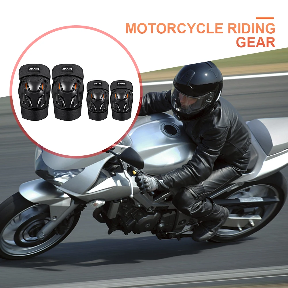 

Защита для мотоцикла, коленные противоударные наколенники для мотокросса, регулируемые налокотники для езды на мотоцикле, защита от падения, удобные для езды на велосипеде и гонок
