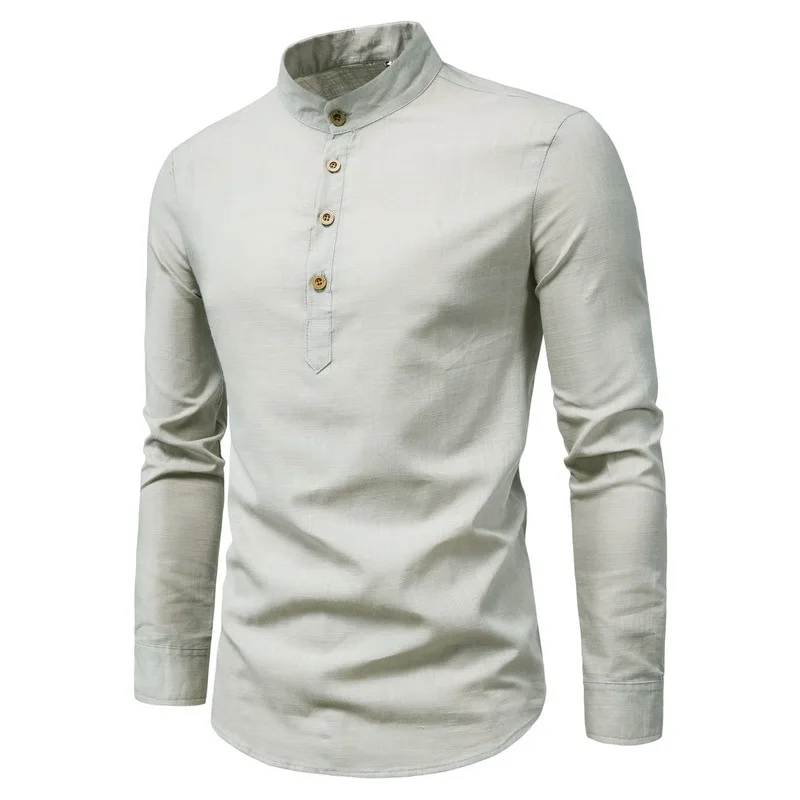 Spring Summer Long-Sleeved T-Shirt Men Solid Color Stand-Up Collar Shirt Men High Quality Long Sleeve T-Shirt Men Casual Shirt
Spring Summer Long-Sleeved T-Shirt Men Solid Color Stand-Up Collar Shirt Men High Quality Long Sleeve T-Shirt Men Casual Shirt