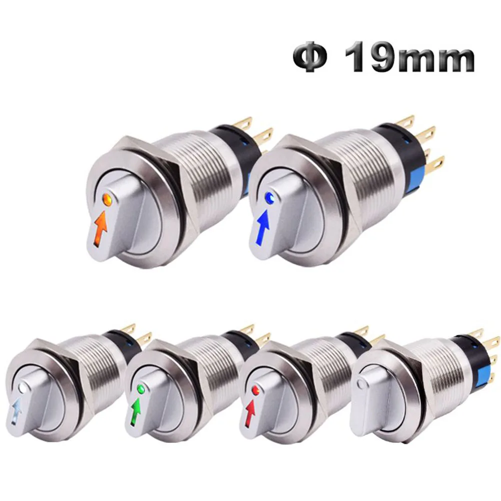 3 Positions Metal Selector Rotary Locking Button Switch 1NO1NC 12-24V 110-220V With 12V Lighting Switch Switches Accessories
3 Positions Metal Selector Rotary Locking Button Switch 1NO1NC 12-24V 110-220V With 12V Lighting Switch Switches Accessories