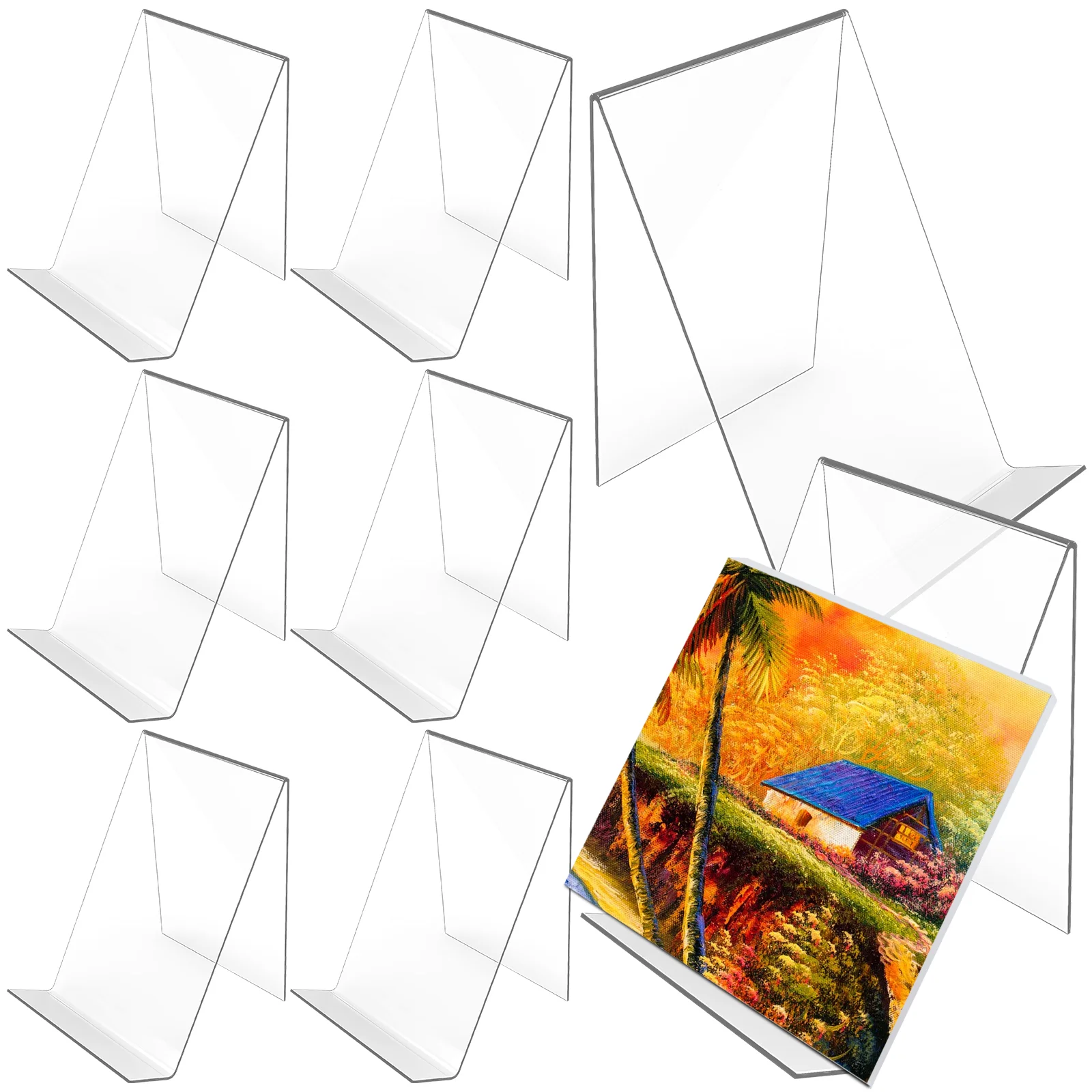 8 Pcs Clear Book Stands Acrylic Book Display Stands Pamphlets Stand Desk Organizer
8 Pcs Clear Book Stands Acrylic Book Display Stands Pamphlets Stand Desk Organizer