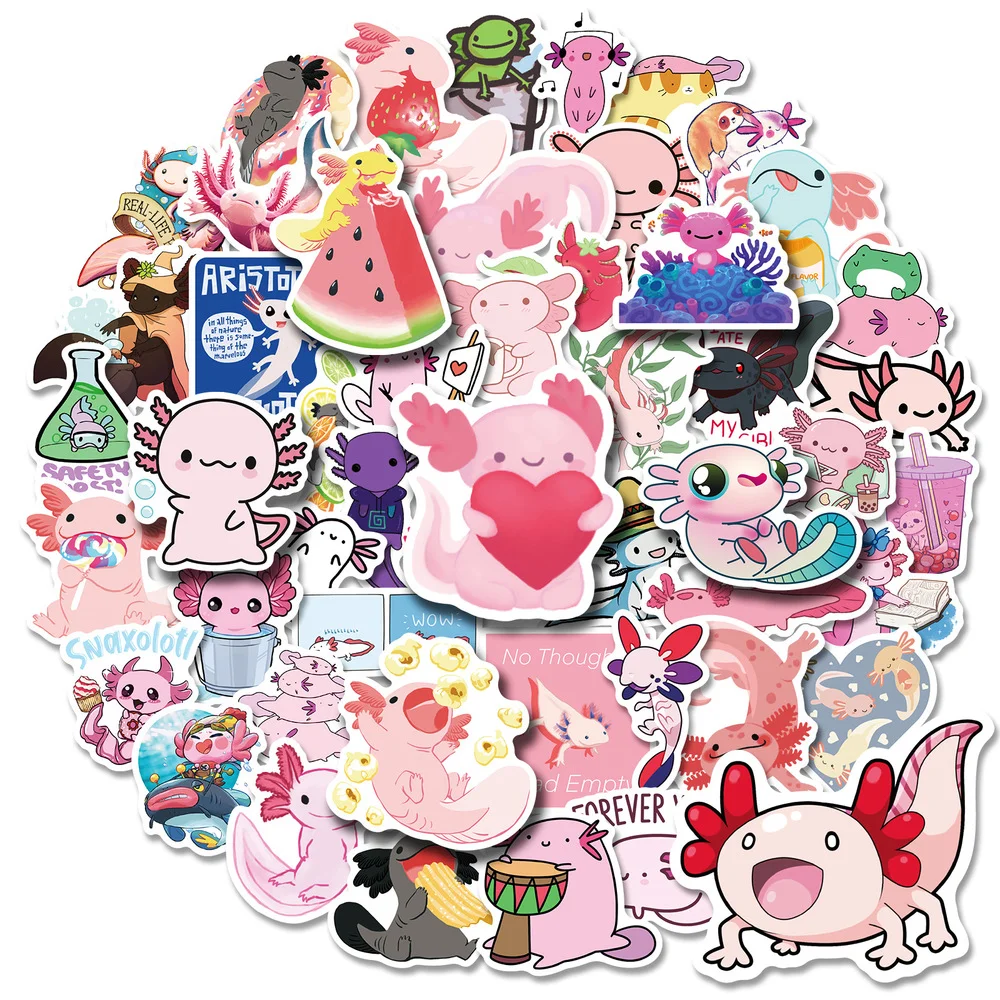 10/50Pcs Cute Anime Axolotl Waterproof Stickers Cartoon Decals Kids Toy DIY Phone Scrapbook Diary Laptop Guitar Sticker
10/50Pcs Cute Anime Axolotl Waterproof Stickers Cartoon Decals Kids Toy DIY Phone Scrapbook Diary Laptop Guitar Sticker