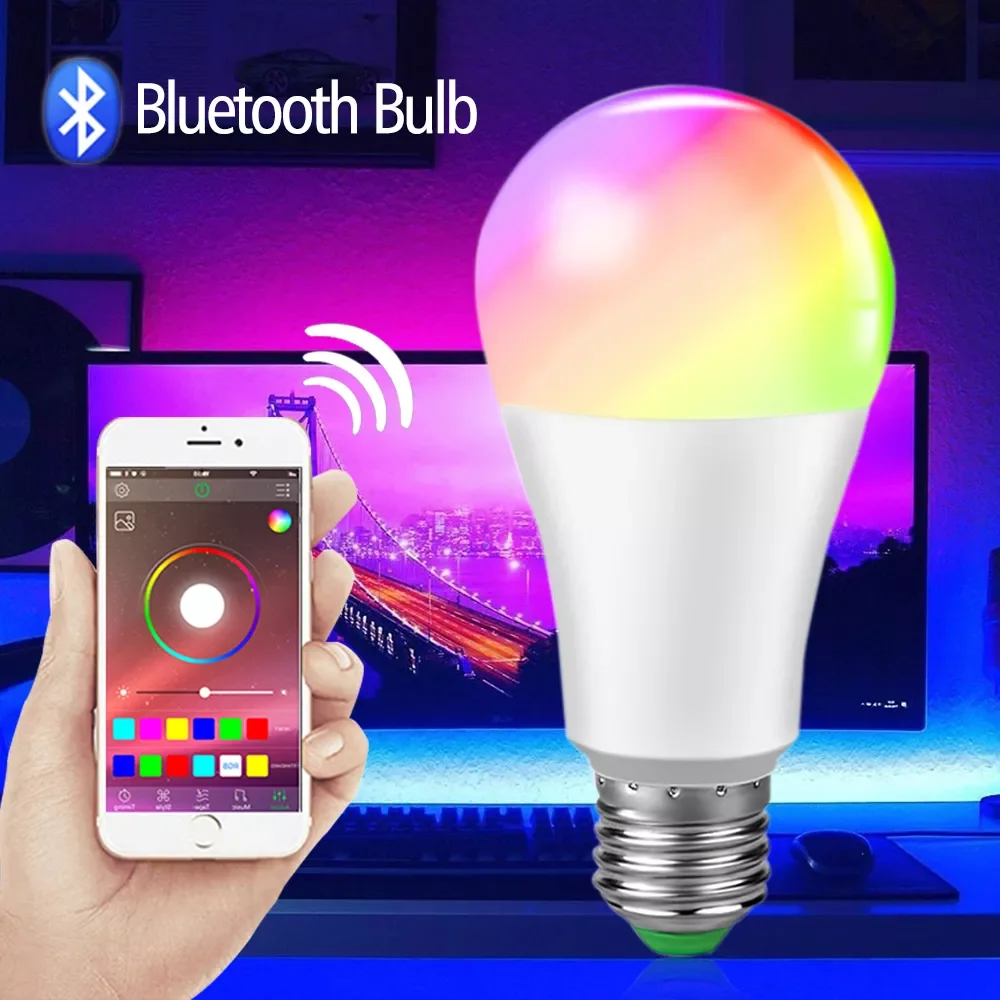 Светодиодная RGB лампа E27 B22, умная музыкальная лампа с дистанционным управлением, RGBW, 20 Вт, Bluetooth, 10 Вт, для украшения дома и спальни
Светодиодная RGB лампа E27 B22, умная музыкальная лампа с дистанционным управлением, RGBW, 20 Вт, Bluetooth, 10 Вт, для украшения дома и спальни