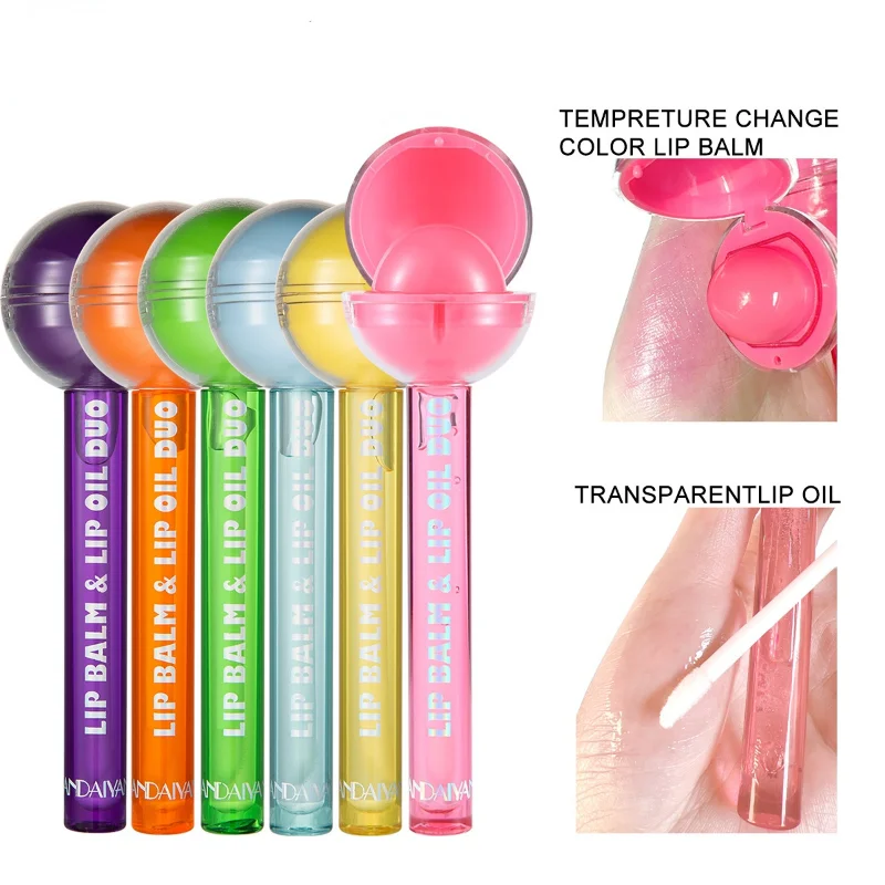 New Lipstick Lip Gloss Two-in-one Lollipop Color-changing Lip Balm Moisturizing Lipstick Dual-use Lip Oil Lip Care 1PC/SET
New Lipstick Lip Gloss Two-in-one Lollipop Color-changing Lip Balm Moisturizing Lipstick Dual-use Lip Oil Lip Care 1PC/SET