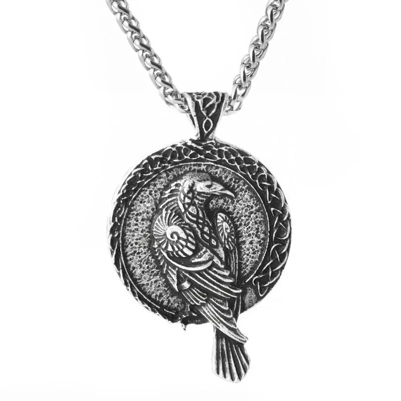 Amulet Necklace Viking Crow Men's Pendant Blackbird Celtic Crow Hip Hop Trend Necklace Men's Fashion Jewelry Couples Necklace
Amulet Necklace Viking Crow Men's Pendant Blackbird Celtic Crow Hip Hop Trend Necklace Men's Fashion Jewelry Couples Necklace