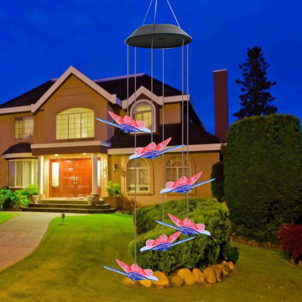 Color changing Solar Wind Chime Crystal Ball Hummingbird Wind Chime Lamp Waterproof Outdoor Use for Courtyard Garden Decoration
Color changing Solar Wind Chime Crystal Ball Hummingbird Wind Chime Lamp Waterproof Outdoor Use for Courtyard Garden Decoration