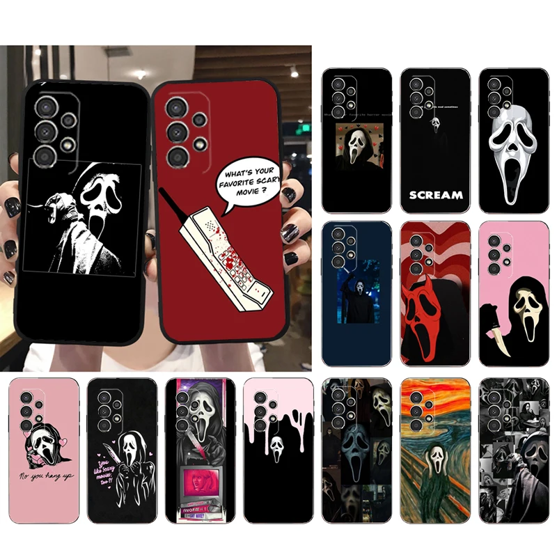 Ghostface Scream Phone Case for Samsung Galaxy A73 A13 A22 A32 A71 A33 A52 A53 A72 A73 A51 A31 A23 A34 A54 A52 A53S Funda
Ghostface Scream Phone Case for Samsung Galaxy A73 A13 A22 A32 A71 A33 A52 A53 A72 A73 A51 A31 A23 A34 A54 A52 A53S Funda