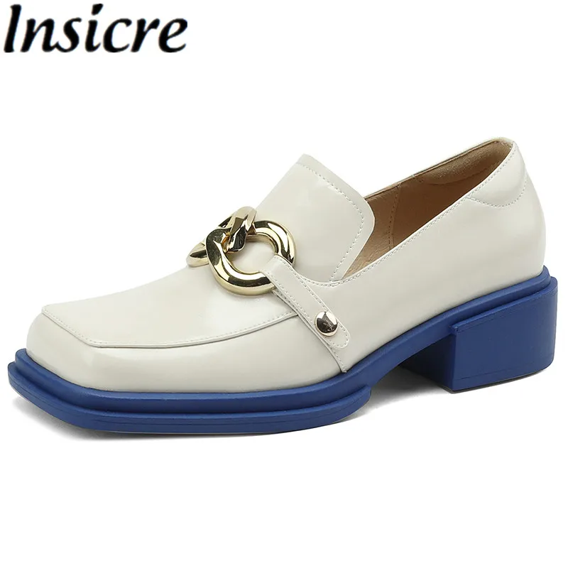 Insicre 2022 Fashion Loafers Waxing Cow Split Leather Square Toe Women Pumps Thick Low Heel Shallow Size 42 Beige
Insicre 2022 Fashion Loafers Waxing Cow Split Leather Square Toe Women Pumps Thick Low Heel Shallow Size 42 Beige