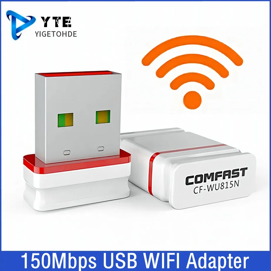 USB 2.0 WIFI Adapter Mini Wireless Network Card 150Mbps AP Function 2.4G Windows PC Receiver WIFI Dongle Plug And Play CF-WU815N
USB 2.0 WIFI Adapter Mini Wireless Network Card 150Mbps AP Function 2.4G Windows PC Receiver WIFI Dongle Plug And Play CF-WU815N