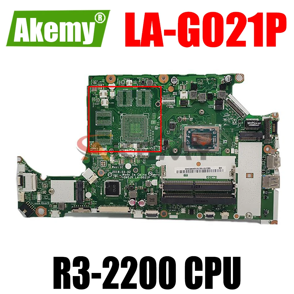 For Acer Nitro 5 AN515-42 A315-41 Laptop Motherboard With R3-2200 CPU DH5JV LA-G021P NBGY911001 NB.GY911.001 DDR4
For Acer Nitro 5 AN515-42 A315-41 Laptop Motherboard With R3-2200 CPU DH5JV LA-G021P NBGY911001 NB.GY911.001 DDR4