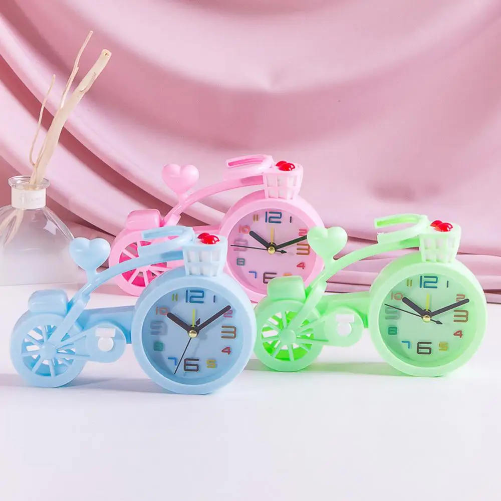 Candy Colors Cute Bicycle Alarm Clock Multi-function Trip Bed Beep Desktop Alarm Clock Mini Mute Portable Table Clocks
Candy Colors Cute Bicycle Alarm Clock Multi-function Trip Bed Beep Desktop Alarm Clock Mini Mute Portable Table Clocks