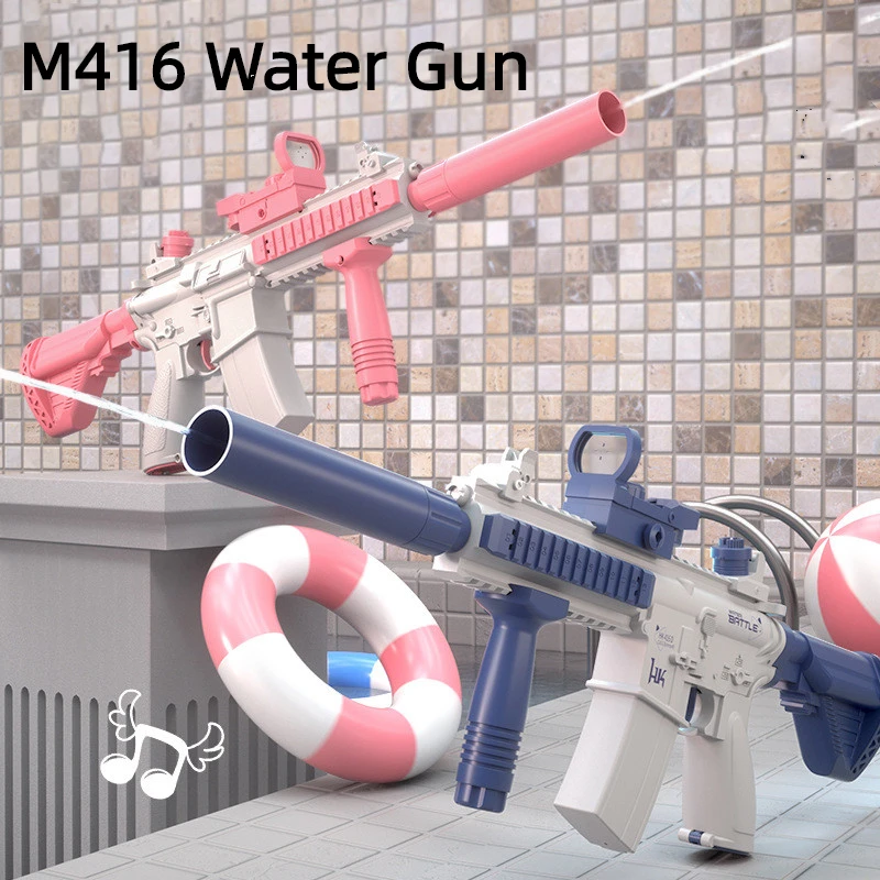 Автоматический водяной пистолет M4I6, электрический пистолет, игрушка для стрельбы, летняя игрушка для детей, мальчиков, девочек, взрослых
Автоматический водяной пистолет M4I6, электрический пистолет, игрушка для стрельбы, летняя игрушка для детей, мальчиков, девочек, взрослых