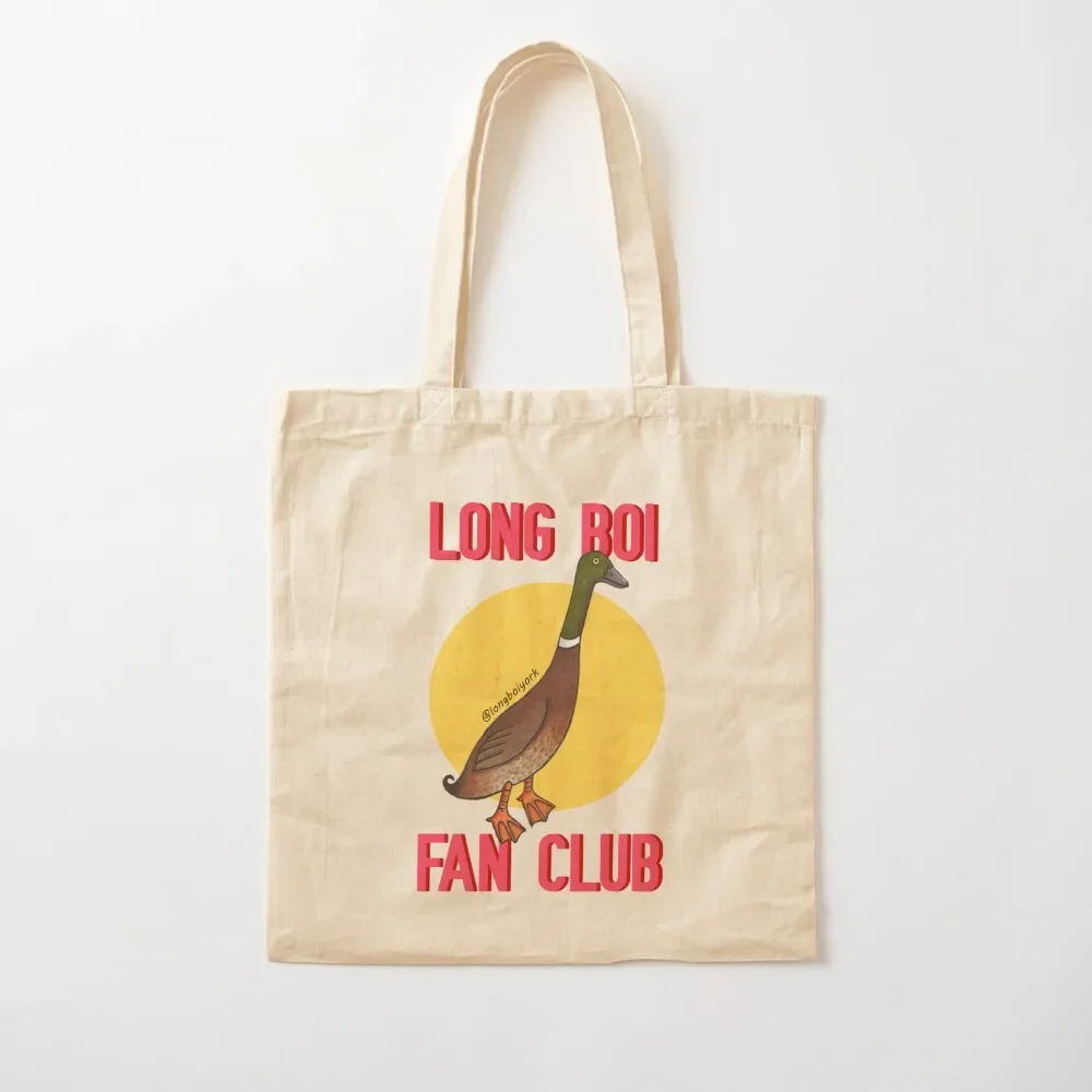 Long Boi Fan Club (желтая) большая сумка Холщовая для женщин персонализированная