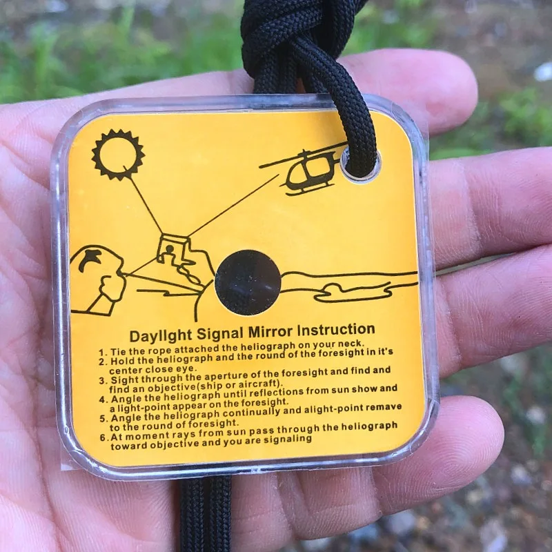 1PC Outdoor Survival Reflective Signal Mirror for Hiking Camping Emergency Practical Daylight Reflective Tool First Aid Supplies
1PC Outdoor Survival Reflective Signal Mirror for Hiking Camping Emergency Practical Daylight Reflective Tool First Aid Supplies