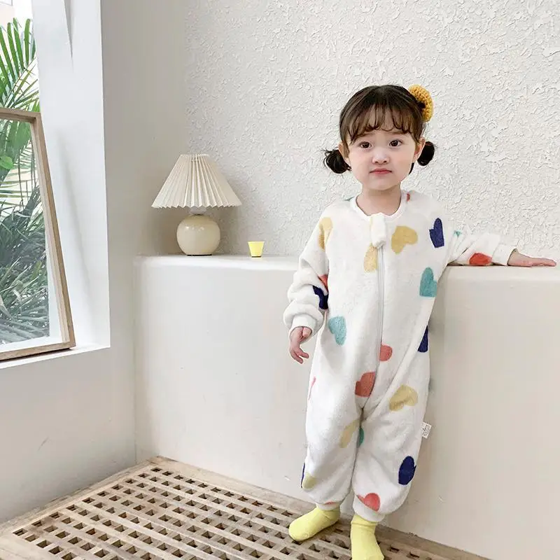 Spring Autumn and Winter Children Pajamas One-piece Flannel Thicken Boys Girls Home Clothes Fleece Baby Blanket Sleepers 
Spring Autumn and Winter Children Pajamas One-piece Flannel Thicken Boys Girls Home Clothes Fleece Baby Blanket Sleepers