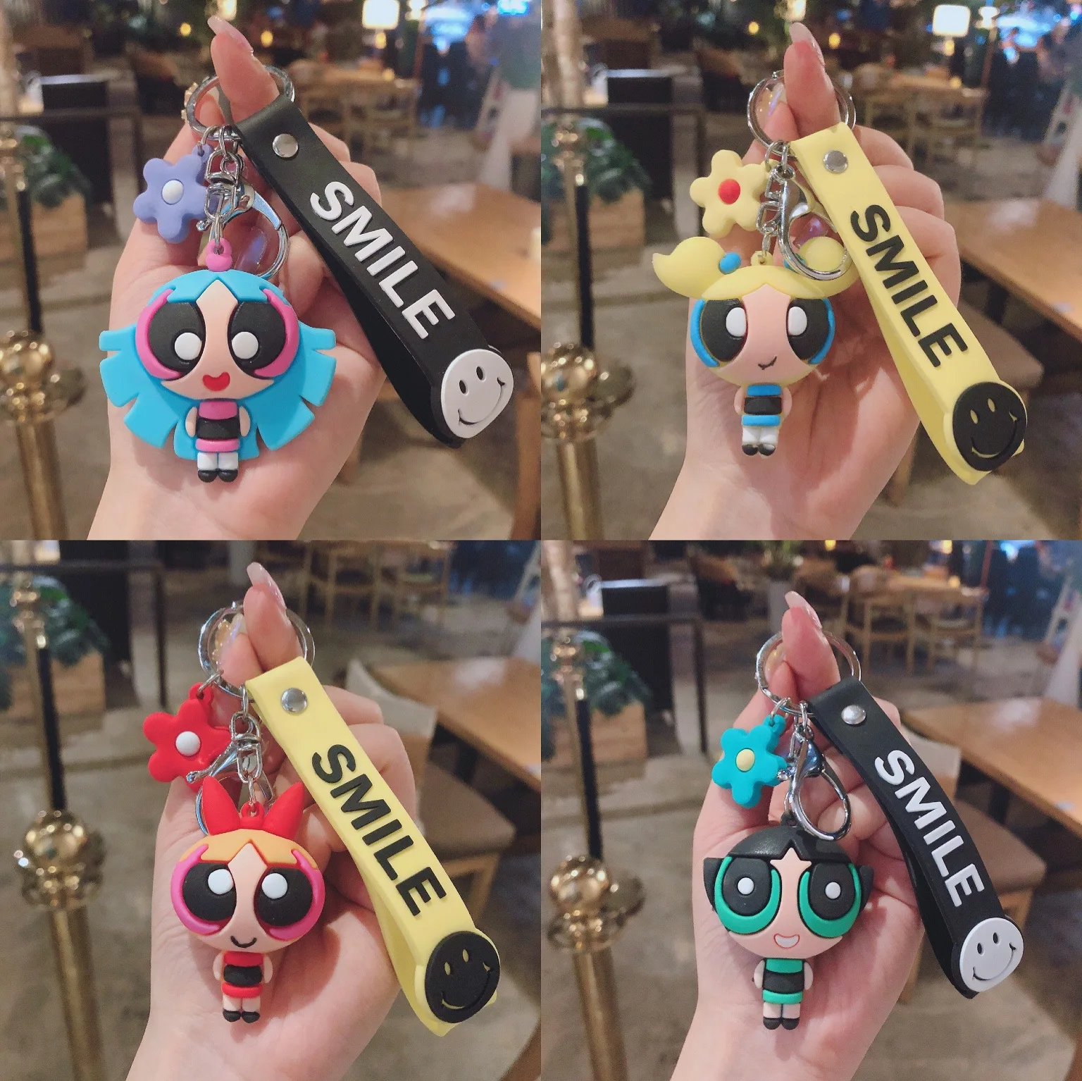 Disney The Powerpuff Girls Keychain Cute Buttercup Blossom Bubbles Figures Doll Keyring Key Chain Pendant for Bag Phone Jewelry
Disney The Powerpuff Girls Keychain Cute Buttercup Blossom Bubbles Figures Doll Keyring Key Chain Pendant for Bag Phone Jewelry