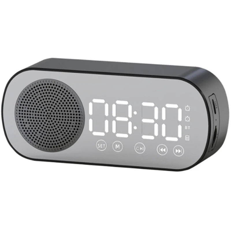 Светодиодные цифровые часы, будильник для динамика Bluetooth, зеркальные часы с FM-радио, настольные часы для семейного офиса, путешествий 
Светодиодные цифровые часы, будильник для динамика Bluetooth, зеркальные часы с FM-радио, настольные часы для семейного офиса, путешествий