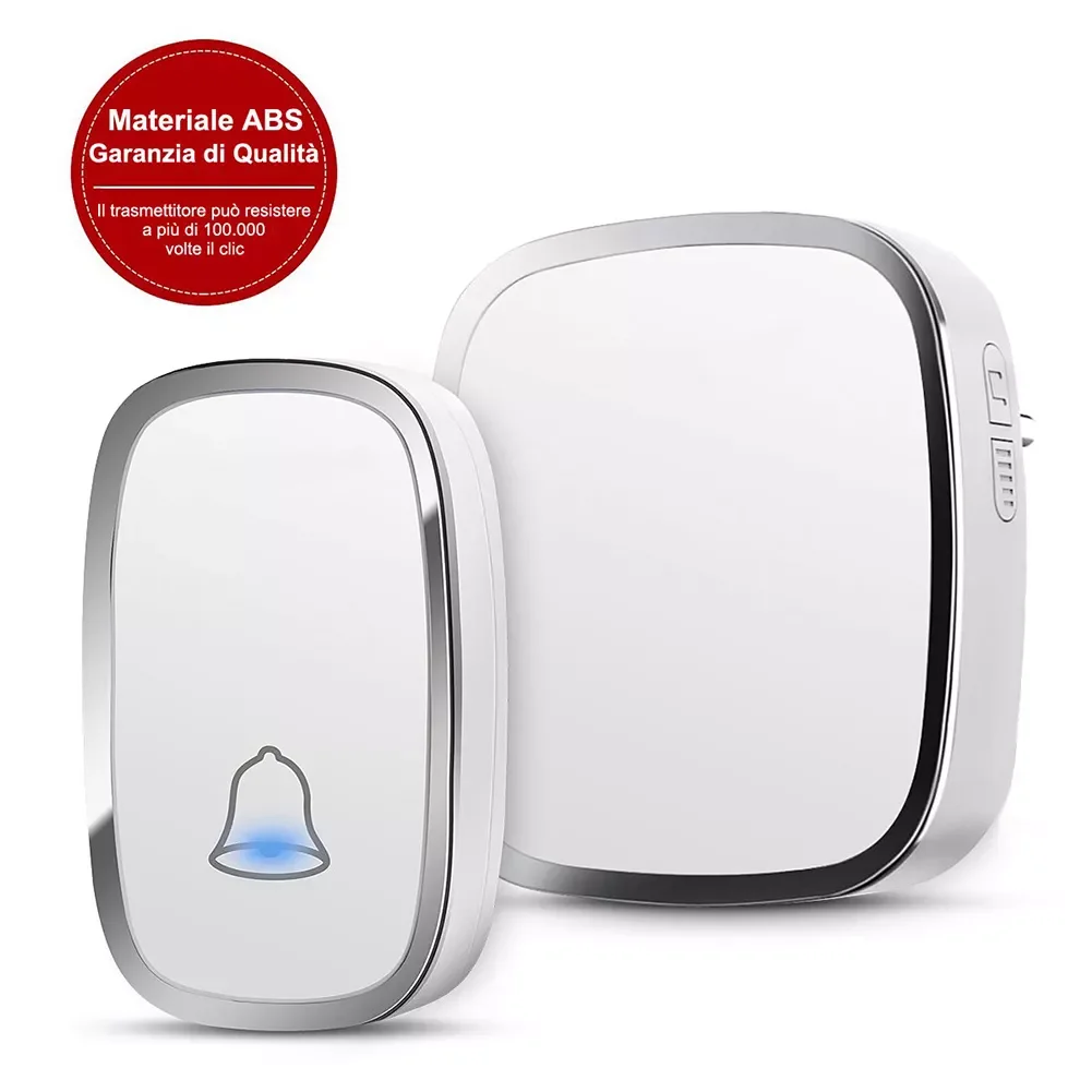 Wireless Doorbell 433Mhz Welcome Friend Smart Doorbell Long Distance 32 Song 4 Level Volumes Waterproof Door Chimes EU Plug
Wireless Doorbell 433Mhz Welcome Friend Smart Doorbell Long Distance 32 Song 4 Level Volumes Waterproof Door Chimes EU Plug