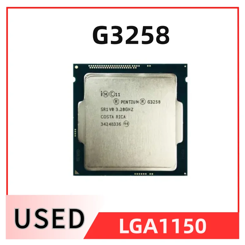 

Pentium G3258 3.2 GHz Dual-Core CPU Processor 3M 53W LGA 1150