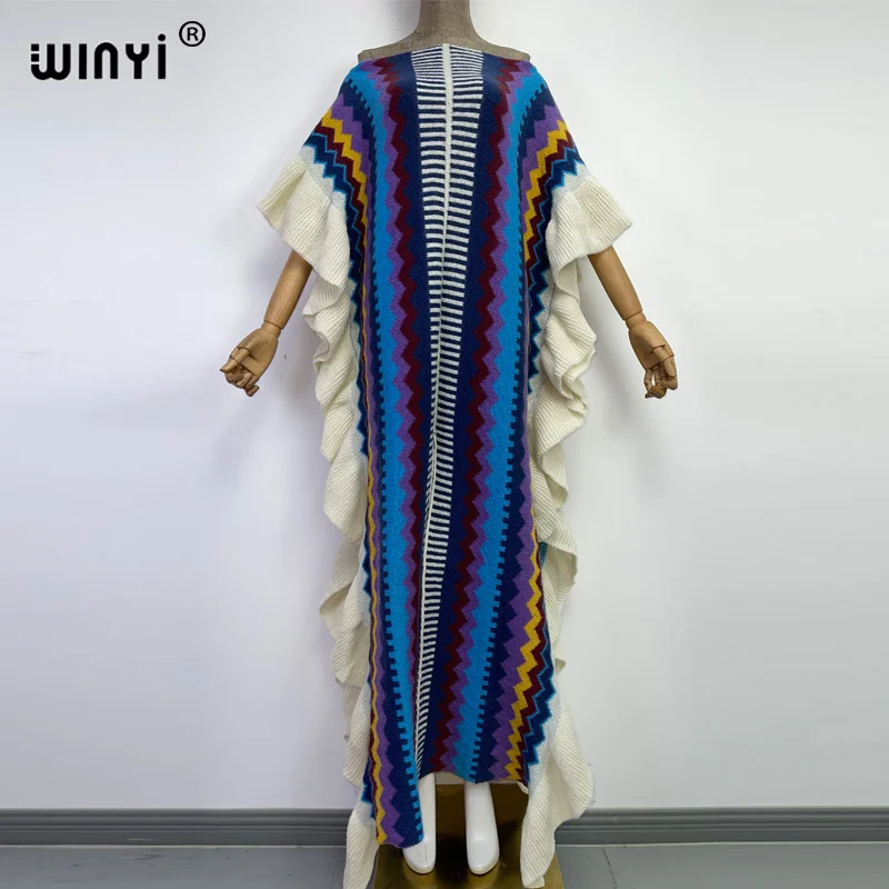 WINYI 2022 новое трикотажное удобное теплое зимнее модное праздничное платье с радужным принтом элегантное Африканское женское длинное платье ...
WINYI 2022 новое трикотажное удобное теплое зимнее модное праздничное платье с радужным принтом элегантное Африканское женское длинное платье ...