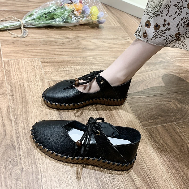 2023 Autumn Hot Sale Shoes for Women Lace-up Shallow Women's Flats Casual Outdoor Shoes Ladies Solid Round Toe Women's Flats
2023 Autumn Hot Sale Shoes for Women Lace-up Shallow Women's Flats Casual Outdoor Shoes Ladies Solid Round Toe Women's Flats