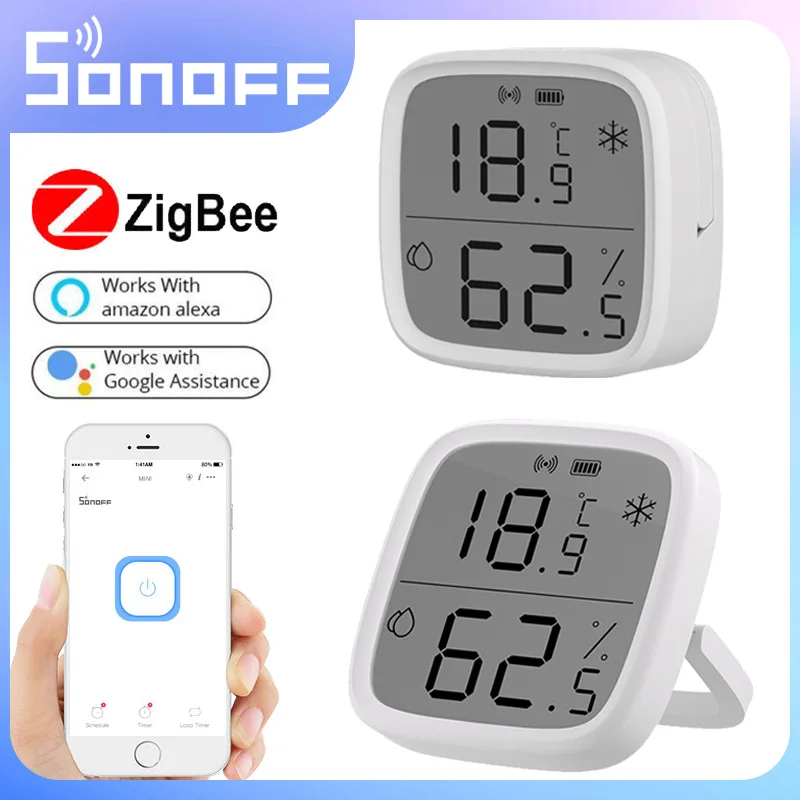 Умный датчик температуры и влажности SONOFF SNZB-02D Zigbee, большой ЖК-дисплей, дистанционный мониторинг в режиме реального времени, приложение Ewelink через Alexa Google Home
Умный датчик температуры и влажности SONOFF SNZB-02D Zigbee, большой ЖК-дисплей, дистанционный мониторинг в режиме реального времени, приложение Ewelink через Alexa Google Home