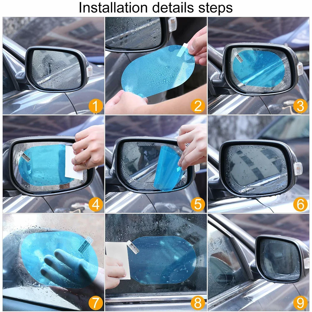 Durable High Quality Practical Rainproof Versatile Car Rearview Mirror Film Rear View Mirror Anti-Fog Hydrophobic
Durable High Quality Practical Rainproof Versatile Car Rearview Mirror Film Rear View Mirror Anti-Fog Hydrophobic