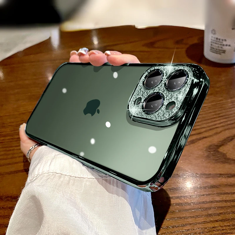 Luxury Glitter Diamond Camera Protection Case For iPhone 13 12 11 Pro Max X XR XS 7 8 Plus Soft Clear Plating Shockproof Cover
Luxury Glitter Diamond Camera Protection Case For iPhone 13 12 11 Pro Max X XR XS 7 8 Plus Soft Clear Plating Shockproof Cover