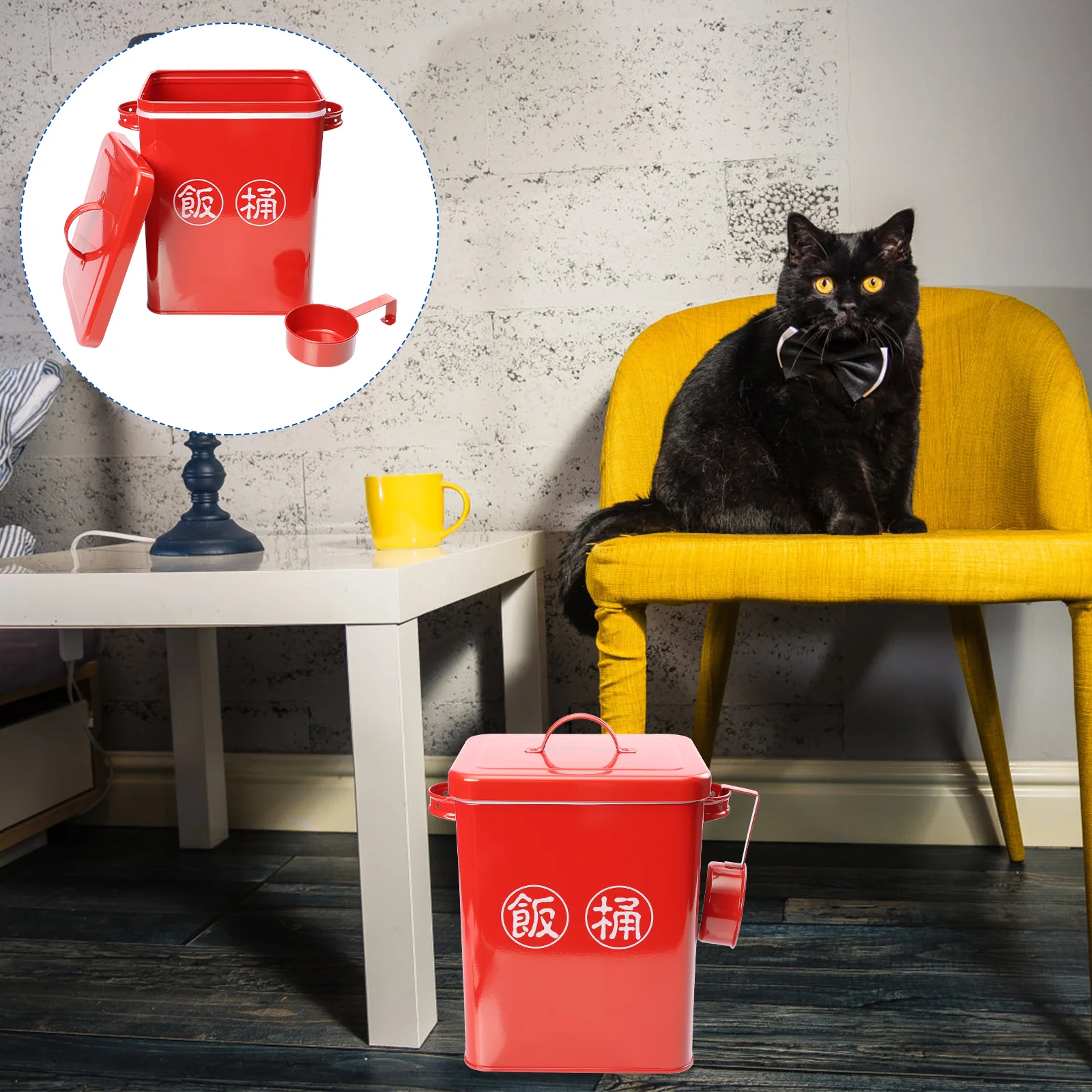 Bucket Pet Food Tank Moisture Proof Pet Food Container Multipurpose Bucket for Home Puppy Cat
Bucket Pet Food Tank Moisture Proof Pet Food Container Multipurpose Bucket for Home Puppy Cat
