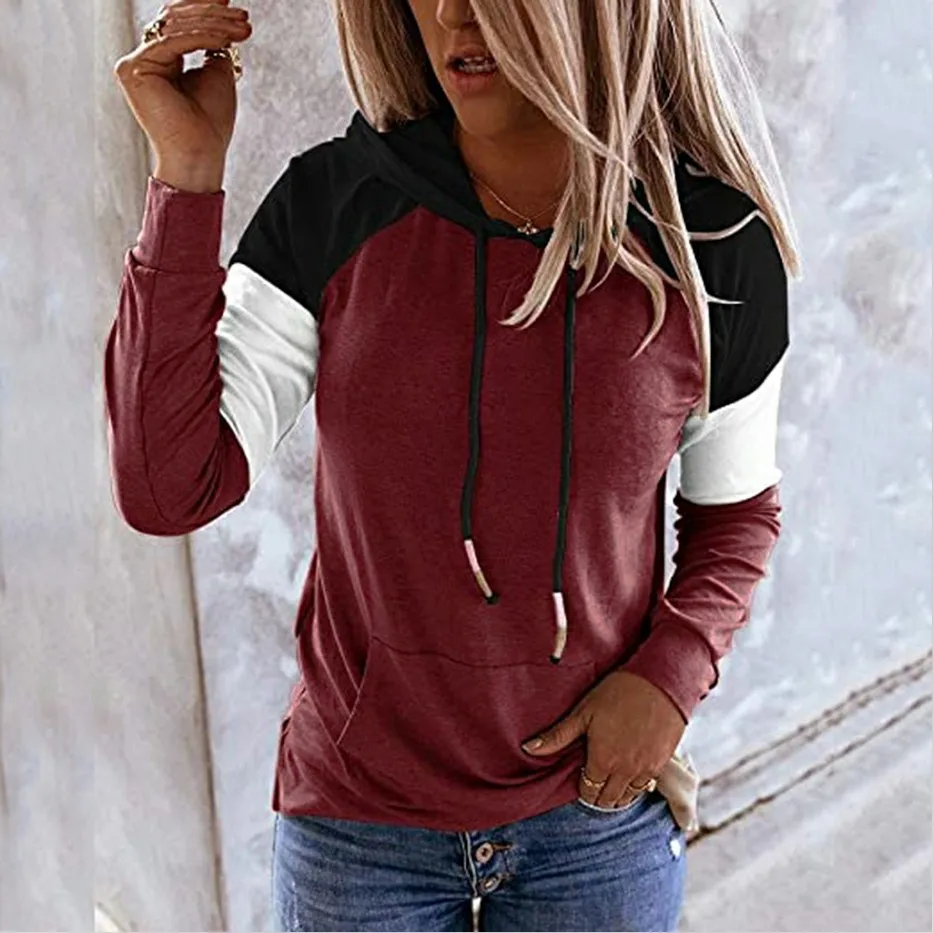 Vintage Patchwork Hooded Sweatshirts Women Casual Loose Pocket Hoodie Tops Autumn Ladies Drawstring Pullovers Moletom Feminino
Vintage Patchwork Hooded Sweatshirts Women Casual Loose Pocket Hoodie Tops Autumn Ladies Drawstring Pullovers Moletom Feminino