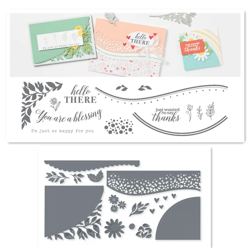 AROUND THE BEND Metal Cutting Dies And Rubber Stamps For Scrapbooking Making Embossing Card Crafts Stencil Template DIY New 2023 
AROUND THE BEND Metal Cutting Dies And Rubber Stamps For Scrapbooking Making Embossing Card Crafts Stencil Template DIY New 2023