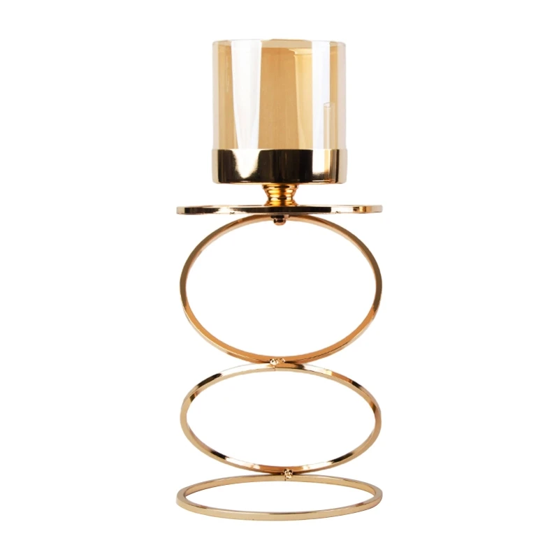 New Year Home Decoration Holder Ornament Decoration for Creative Three-ring Candlestick Decor for Living Room
New Year Home Decoration Holder Ornament Decoration for Creative Three-ring Candlestick Decor for Living Room