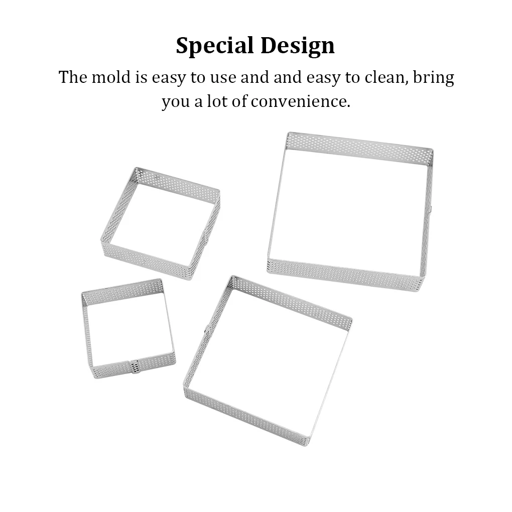 Мусс кольца многофункциональная Квадратная Стальная антипригарная форма для выпечки Гладкий помадка хлеб украшение торта инструменты для...
Мусс кольца многофункциональная Квадратная Стальная антипригарная форма для выпечки Гладкий помадка хлеб украшение торта инструменты для...