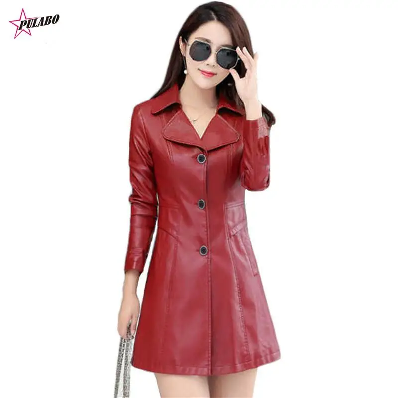 Пальто из искусственной кожи, женские красные черные кожаные куртки 19 y2k, осенне-зимнее корейское повседневное длинное облегающее хлопковое пальто
Пальто из искусственной кожи, женские красные черные кожаные куртки 19 y2k, осенне-зимнее корейское повседневное длинное облегающее хлопковое пальто