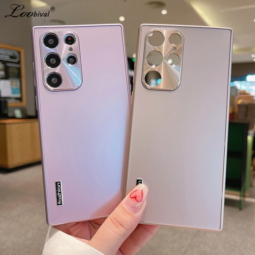 For Samsung Galaxy S22 Plus Luxury Metal Frame Case for Samsung Galaxy S22 Ultra Matte Pure Color Ultra Thin Shockproof Cover 
For Samsung Galaxy S22 Plus Luxury Metal Frame Case for Samsung Galaxy S22 Ultra Matte Pure Color Ultra Thin Shockproof Cover