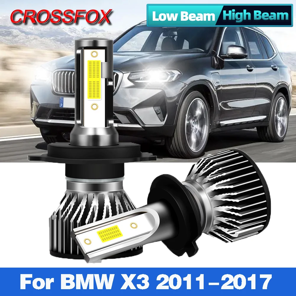 

12000LM 90W Car LED Headlights Bulbs H7 Turbo LED 3570 CSP Canbus Auto Headlamp 6000K White 12V 24V For BMW X3 2011-2017