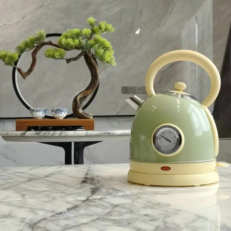 Stainless Steel Electric Kettle Tea Pot Portable Anti-scalding Kettle Boiler Retro Style Automatic Power Off Water Kettle
Stainless Steel Electric Kettle Tea Pot Portable Anti-scalding Kettle Boiler Retro Style Automatic Power Off Water Kettle