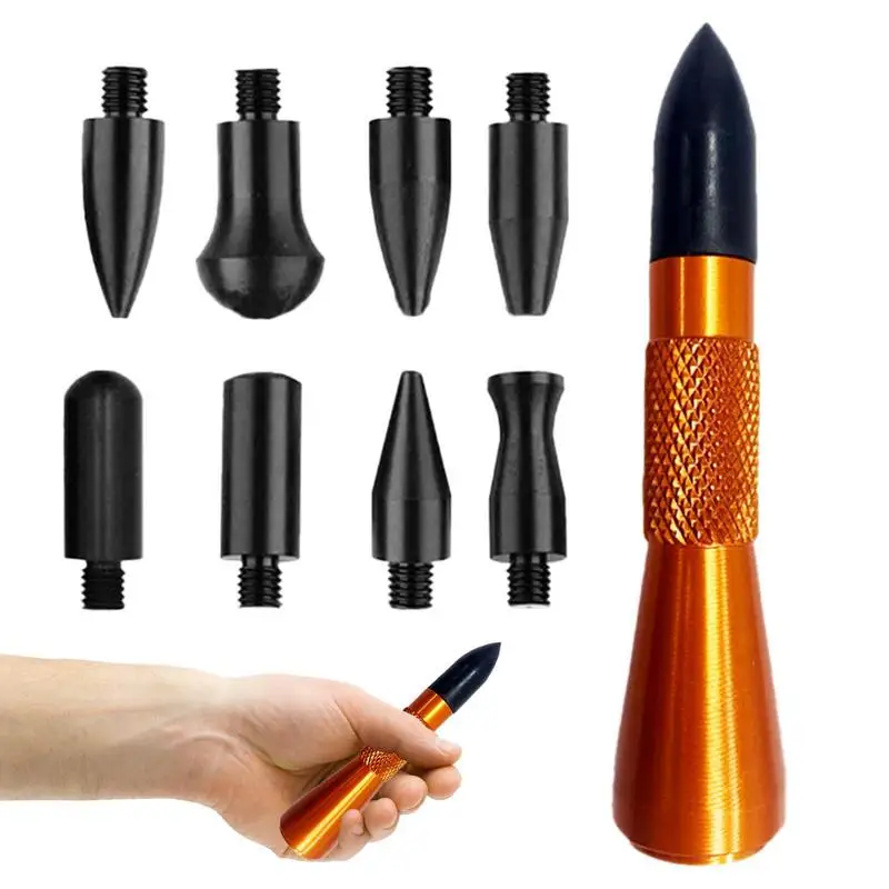 Dent Removal Tool Strong Aluminum Dent Puller Car Dent Repair Removal Tools Dent Repair Pen Dent Tap Down Tools With 9 Heads
Dent Removal Tool Strong Aluminum Dent Puller Car Dent Repair Removal Tools Dent Repair Pen Dent Tap Down Tools With 9 Heads