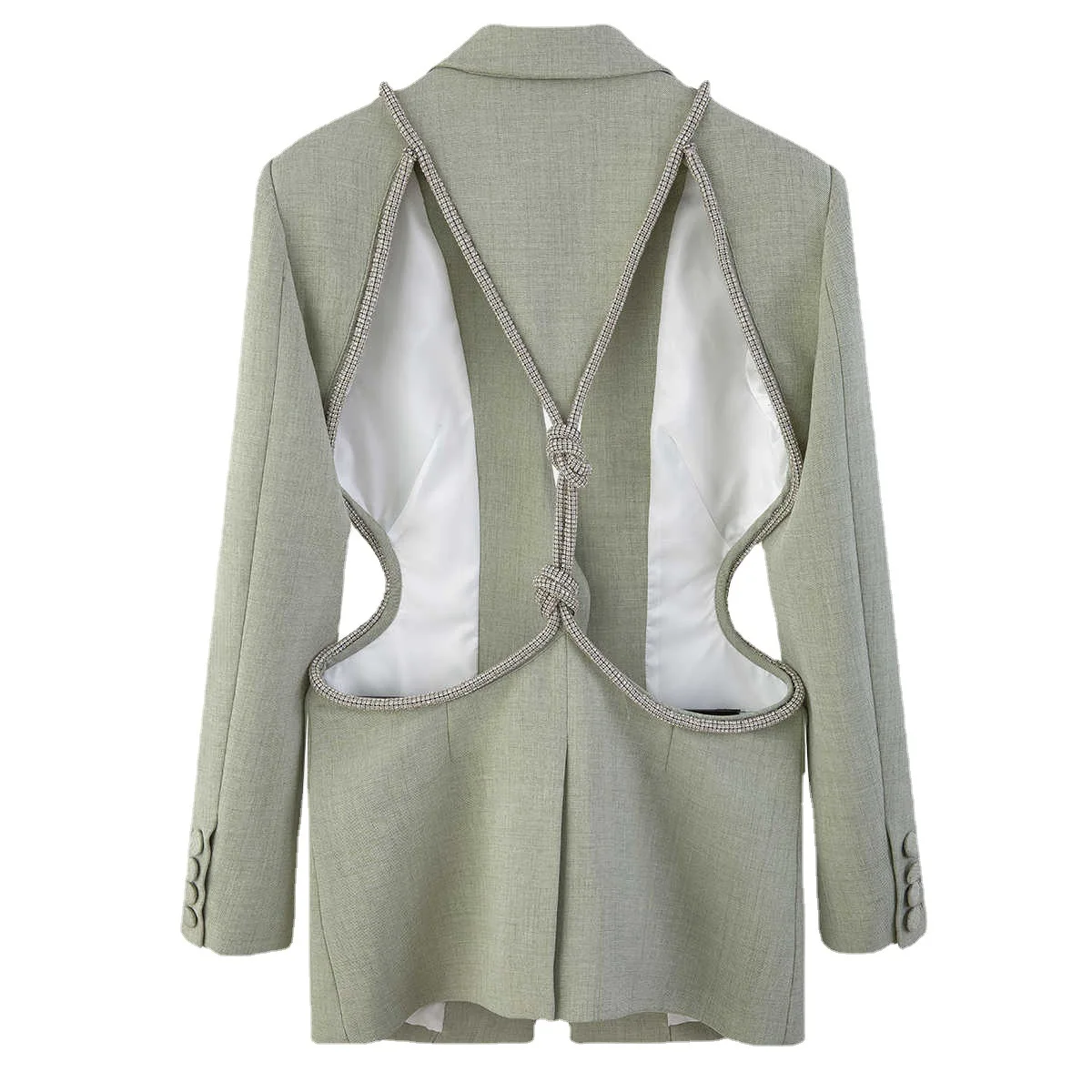 fashion catwalks in the spring of 2022, the new solid-color jacket female backless personality Joker suit female coat female
fashion catwalks in the spring of 2022, the new solid-color jacket female backless personality Joker suit female coat female