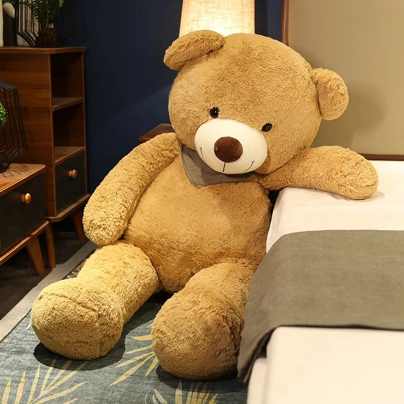 

Huggable 1pc 90cm Cute Teddy Bear With Scarf Stuffed Animal Bear Plush Toys Doll Pillow Kids Lovers Peluche Birthday Baby Gift