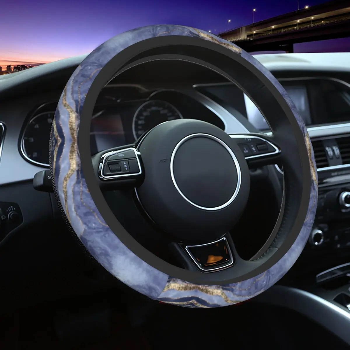 Abstract Gold Foil Lines Marble Quicksand Pattern Steering Wheel Cover Steering Wheel Protector Universal Fit Car Accessories
Abstract Gold Foil Lines Marble Quicksand Pattern Steering Wheel Cover Steering Wheel Protector Universal Fit Car Accessories
