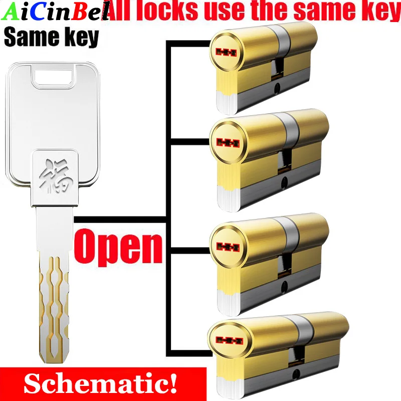 Customize the same key to open all cylinder,Hight-Quality EU standard Lock Cylinder Door lock Core for indoor,8-PCS Master Keys
Customize the same key to open all cylinder,Hight-Quality EU standard Lock Cylinder Door lock Core for indoor,8-PCS Master Keys