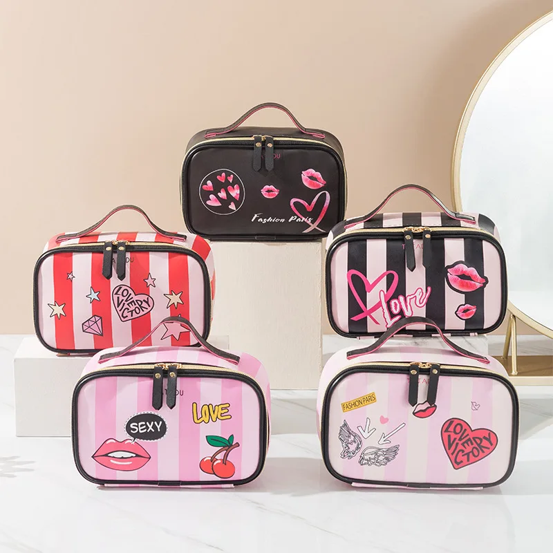 Leather Portable Women Cosmetic Bag Multifunction Travel Toiletry Storage Organize Handbag Waterproof Female Makeup Case
Leather Portable Women Cosmetic Bag Multifunction Travel Toiletry Storage Organize Handbag Waterproof Female Makeup Case