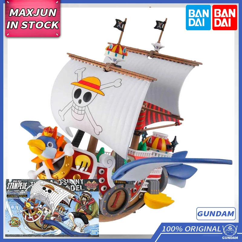 

MAXJUN Original BANDAI 57794 ONE PIECE Great boat collection GUNDAM Model THOUSAND SUNNY Anime Figure Action Collection Toys